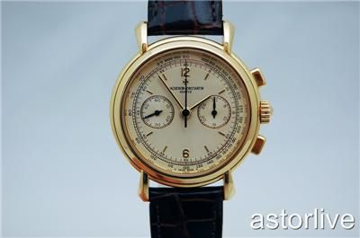 Gents 18k Yellow Gold Vacheron Constantin Chronograph  