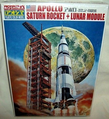 aoshima 1/400 NASA APOLLO SATURN V ROCKET LUNAR MODULE  