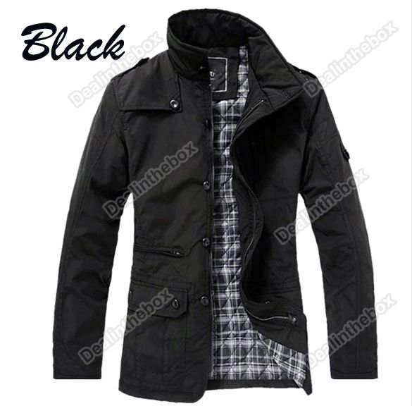 2011 New Mens Jacket Trench Coat Fashion Blazer plus cotton inside 2 