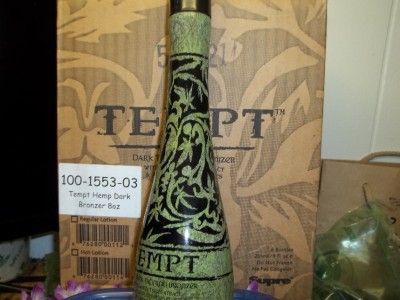 TEMPT HEMP DARK TANNING BRONZER INDOOR BED LOTION_NEW  