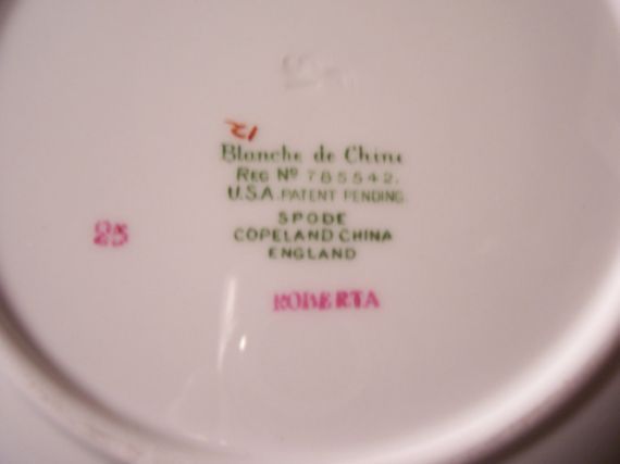 CIRCA 1948 ROBERTA ORANGE SPODE COPELAND SOUP BOWL SPC7  