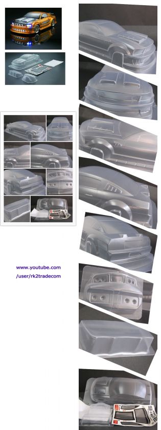 10 for Focus66.Mustang GT350 clear body rc car pc 12  