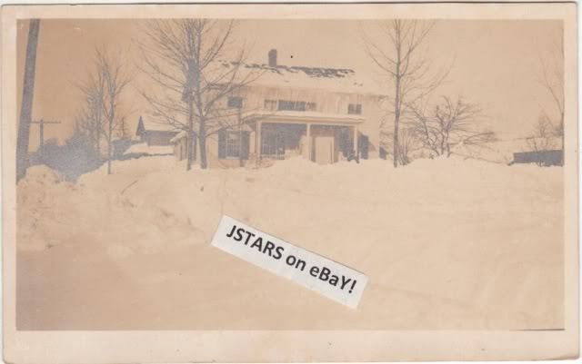 1912 MEXICO, NY, HOUSE IN WINTER SNOW POSTCARD RPPC  