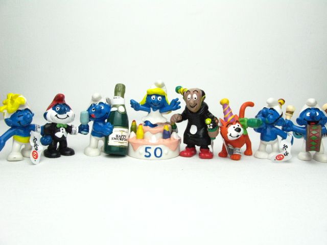 50 Anniversary Schleich Smurf figures Gargamel Azrael  