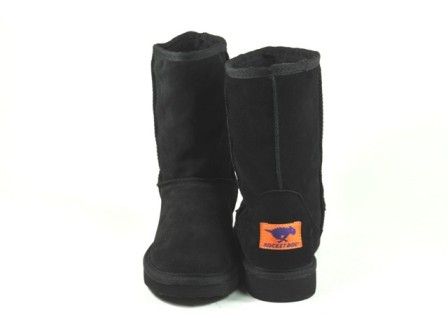 ROCKET DOG SLUSH PUPPY SUEDE FUR FLAT BOOTS SIZE 3 8  