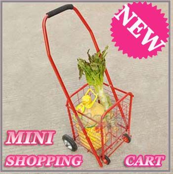 Mini Shopping Cart   Folding Grocery Toy Laundy Cart  