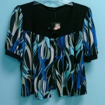 NWT Womens Black/Blue Shrug by BCBG Brittany Blake  