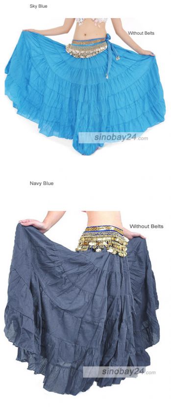 C91406 Women Belly dance Costume Three layers Skirt  