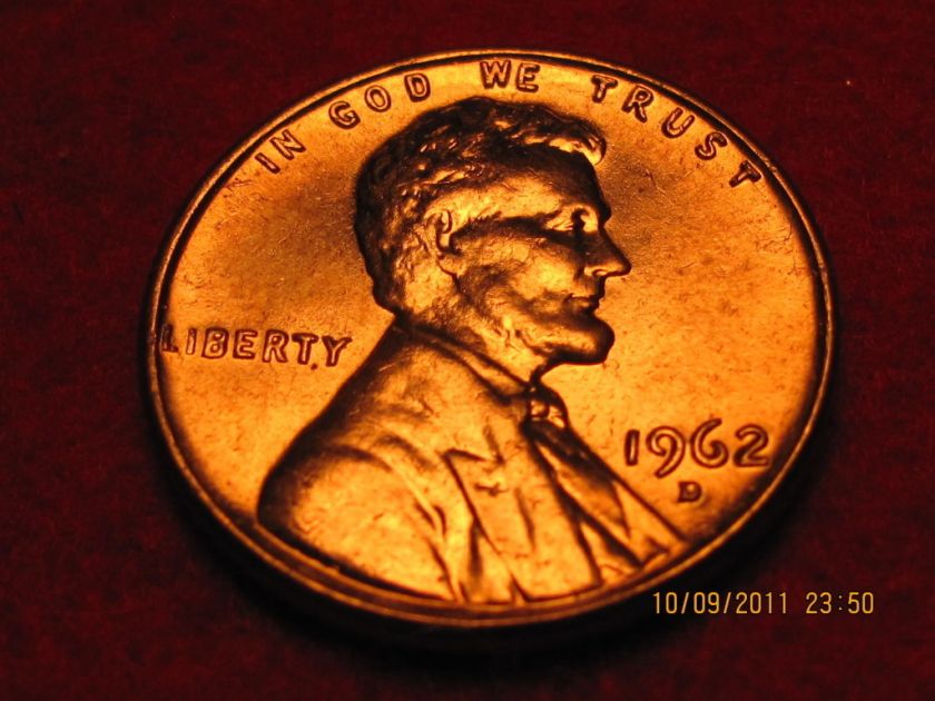 1962 D   Lincoln Memorial Cent from BU/CH   Roll Tempting  