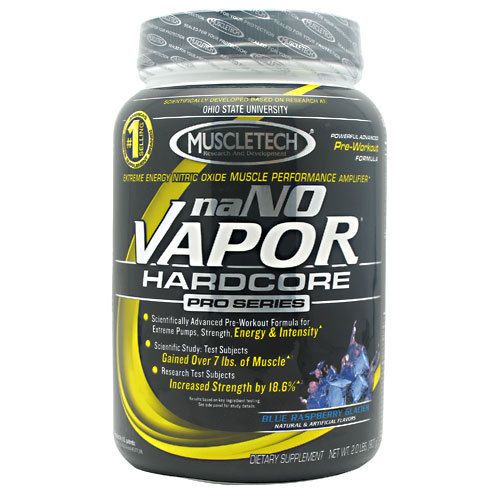 MuscleTech naNO Vapor Blue Raspberry Glacier 2 lb  