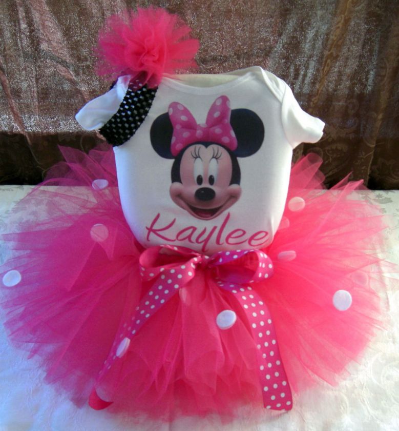 1ST BIRTHDAY MINNIE MOUSE TUTU OUTFIT DRESS ANY AGE  