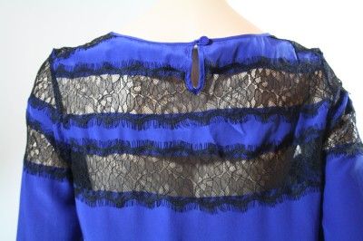 NEW 2012 Rebecca Taylor ROMANTIC Sapphire Silk Dress/ Tunic US 6 $355 