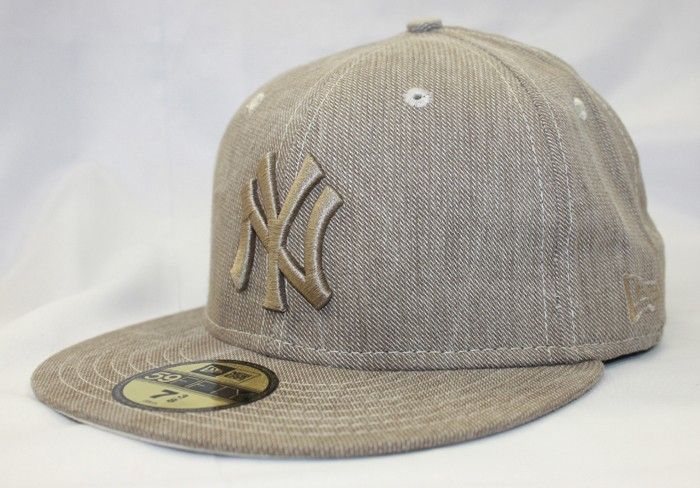 NEW ERA CAPS NY YANKEES 59FIFTY KHAKI KHAKI LOGO  