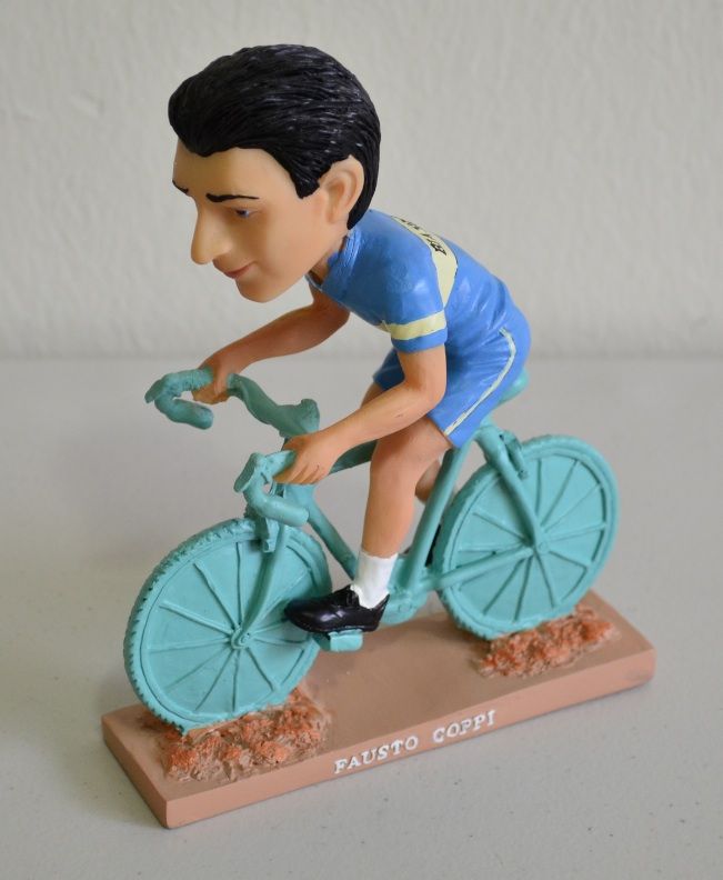 Fausto Coppi bobble head doll Bianchi   great gift idea  