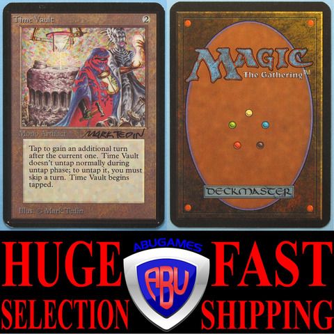 Time Vault (ID# 4045) ALPHA SIGNED NM M MTG MAGIC CARD  