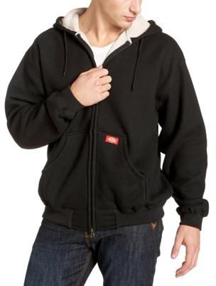 Mens Dickies Bonded Waffle Knit Full Zip Hoodie Jacket  