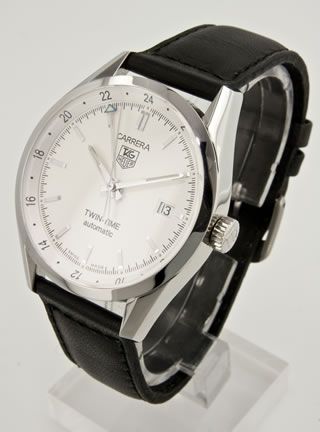 Tag Heuer Carrera WV2116 Twin Time Automatic Mens Watch  