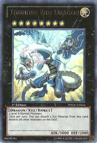 1x Thunder End Dragon   PHSW EN044   Ultra Rare   1st Yugioh  