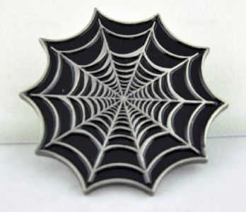 SPIDER WEB BELT BUCKLE GOTHIC VAMPIRE ROCKABLILLY TATTO  