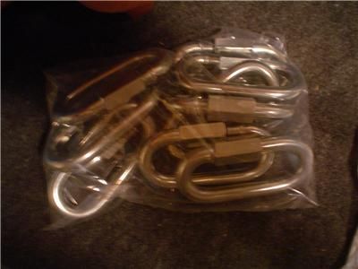 10 Long Quick Link Rigging Gear Carabiners 1/2 X4 1/8  