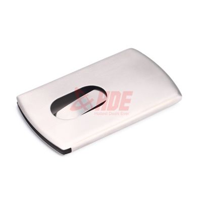 Metal Buisness Card Carrying Case Credit ID Holder Aluminum Clip New 