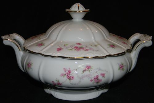 ANTIQUE 20S CZECH ANTOINETTE CHINA CASSEROLE TUREEN  