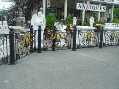 BEAUTIFUL VICTORIAN STYLE CAST IRON HEAVY SOLID FENCE PANEL 