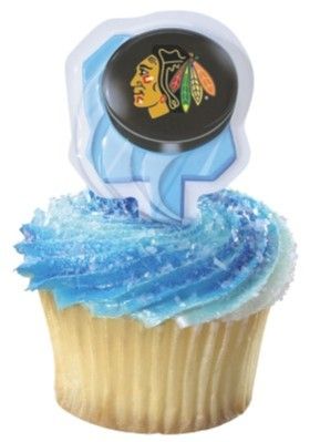 12 picks CHICAGO BLACKHAWKS nhl HOCKEY PARTY nu CUPCAKE  