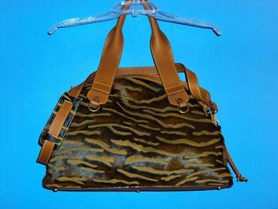 Cavalcanti NWOT carmel trim haircalf handbag  