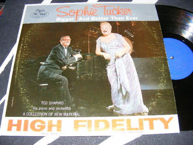 Autographed SOPHIE TUCKER Bigger And Better LP 1963 FUN  