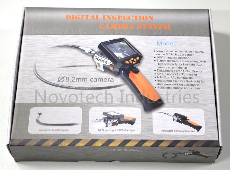 Dia 8.2mm Flashlight Tube Snake Camera Cam Endoscope Inspection 