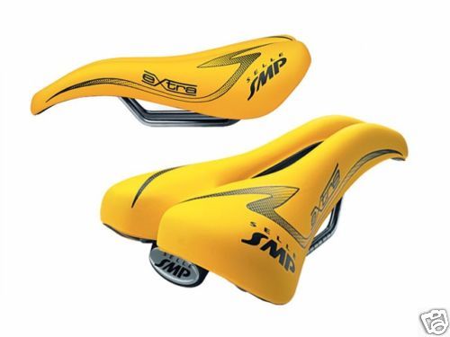 Selle SMP Extra Cycling Saddle Yellow Split Bike Seat  