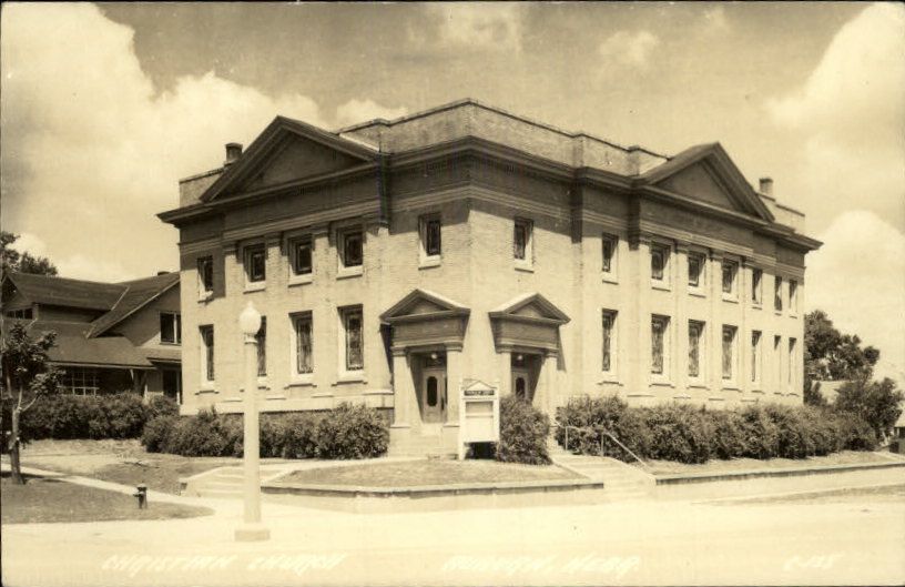 AUBURN NE Christian Church Old Real Photo Postcard  