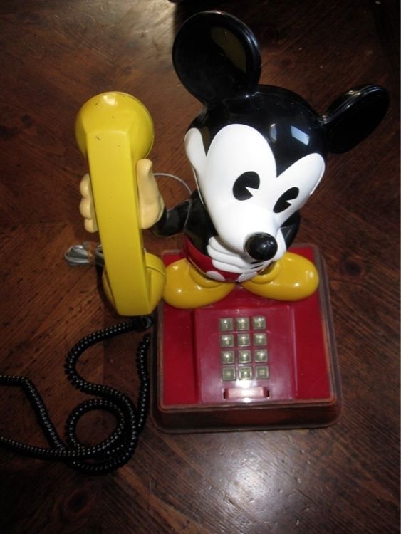 Vintage The Mickey Mouse Phone Push Button Huge 1976 Telephone Disney 