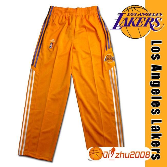 Lakers LA KOBE BRYANT BROWN NBA Trousers Warm Up Pants  