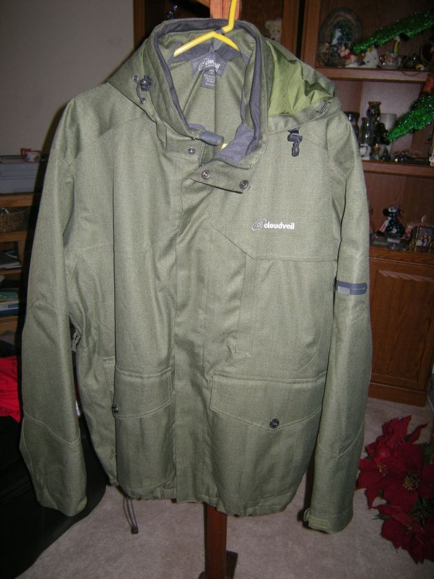 Cloudveil 4 Pines Insulated Parka Mens xl NWOT olive  