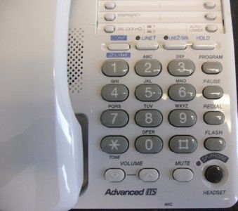 PANASONIC KX TS208W CORDED ADVANCED ITS PHONE TELEPHONE 2 LINE TS208 