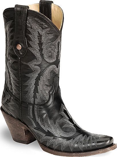 NIB Womens Corral G1909 Cowboy Boots Black  