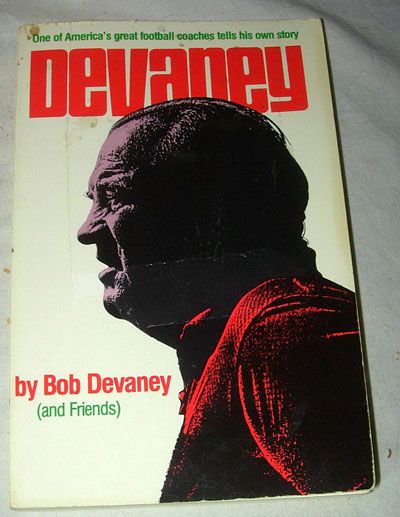 BOB DEVANEY AUTOGRAPHED BOOK   NEBRASKA HUSKERS COACH  