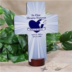 Personalized Custom Memorial Keepsake Wall Cross  