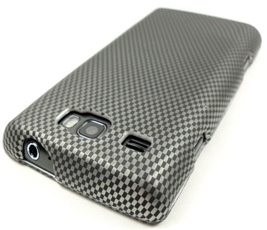 FOR SAMSUNG FOCUS FLASH i667 AT&T CARBON FIBER LOOK HARD COVER CASE 