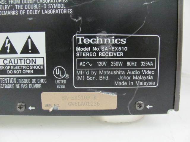 You are viewing a used Technics SA EX510 AV control Stereo Receiver
