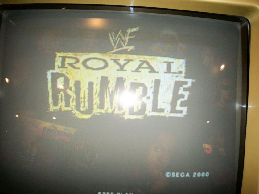 Sega WWF Royal Rumble 4 player arcade game (2000)  