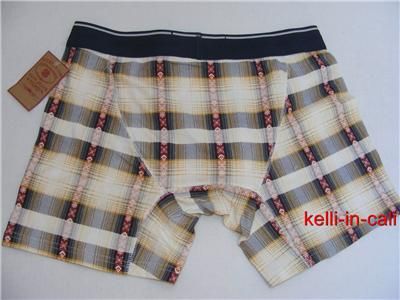   MENs PLAID NORDIC Print Boxer Briefs Shorts Underwear NEW  