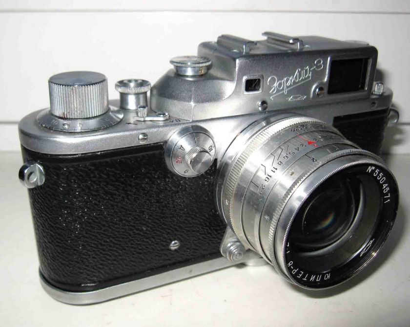 Rare R/F russian Leica camera ZORKI 3 lens JUPITER 8  