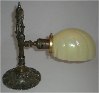 VINTAGE c.1930 ART DECO REMBRANDT FIGURAL DESK TABLE PIANO LAMP  