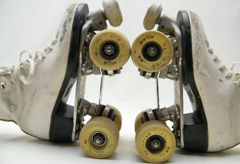 VTG RIEDELL DOUGLASS SNYDER SUPER DELUXE QUAD ROLLER SKATES SZ 3 BEL 