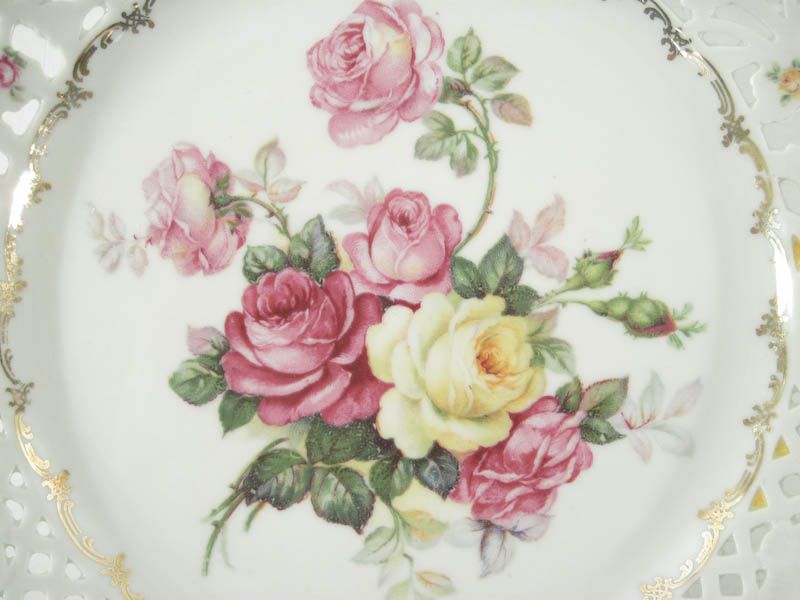 Vintage Schumann Reticulated Porcelain Plates Germany  