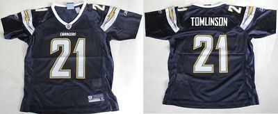NEW SAN DIEGO CHARGERS TOMLINSON NAVY LADIES JERSEY XL  