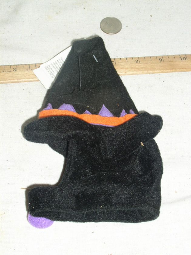   NEW UNUSED PET CAT HALLOWEEN WITCH HAT COSTUME W/TAGS 1 SIZE  